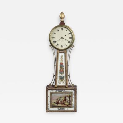 Aaron Willard FEDERAL BANJO CLOCK With Works by Aaron Willard