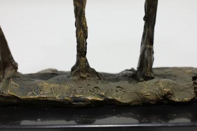 Abbott Pattison Abbott Pattison Patinated Bronze Sculpture Signed on Marble Base