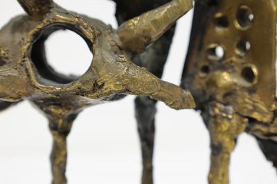 Abbott Pattison Abbott Pattison Patinated Bronze Sculpture Signed on Marble Base