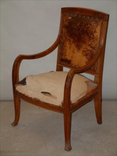 Abel Landry Abel Landry Pair of Art Nouveau Armchairs