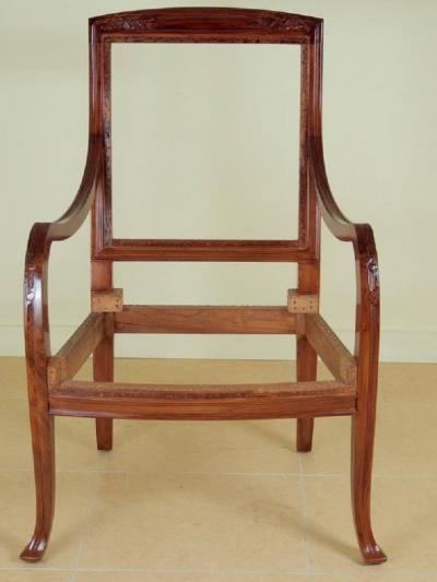 Abel Landry Abel Landry Pair of Art Nouveau Armchairs