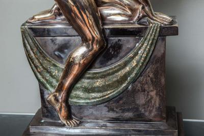 Abel R Philippe French Art Deco Bronze by Abel R Philippe