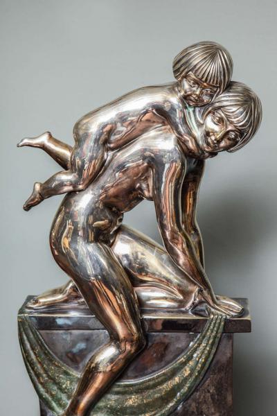 Abel R Philippe French Art Deco Bronze by Abel R Philippe
