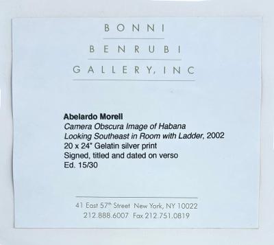Abelardo Morell Abelardo Morell Cuban Camera Obscura Silver Gelatin Print signed 2002