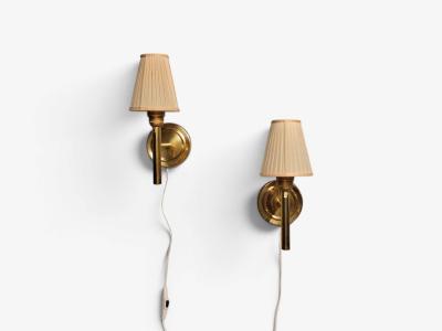 Abo Randers Danish Modern Wall Sconces Brass Denmark 1980s