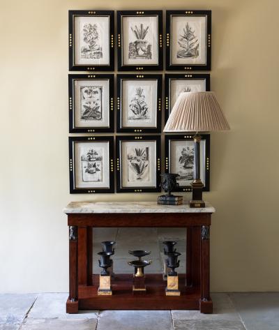 Abraham Munting SET OF 6 BLACK AND WHITE BOTANICAL PRINTS BY ABRAHAM MUNTING 1626 1683 