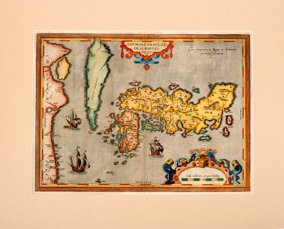 Abraham Ortelius JAPONIAE INSVLAE DESCRIPTIO by Abraham ORTELIUS