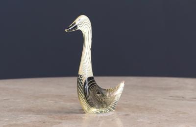 Abraham Palatnik Abraham Palatnik Lucite Optic Art Swan Sculpture