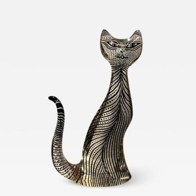 Abraham Palatnik Midcentury Op Art Lucite Cat Sculpture by Artist Abraham Palatnik