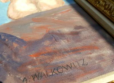 Abraham Walkowitz Nude with Pink Towel