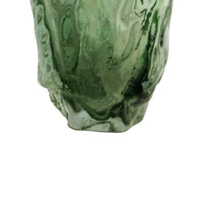Abstract Alto Murano Sommerso Green Glass Vase