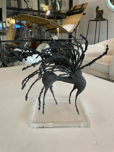 Abstract Bronze Sculpture France 1940s