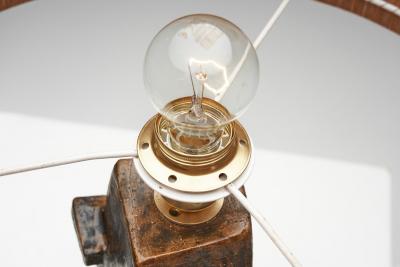 Abstract Ceramic Table Lamp France 1960s