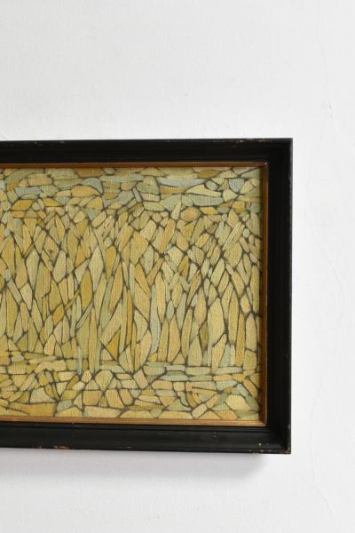 Abstract Composition oil on panel 1960s 