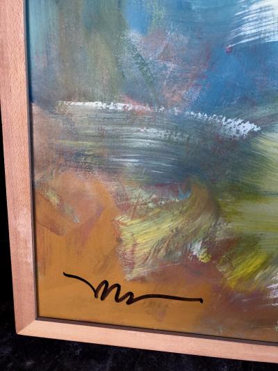 Abstract Expressionist Painting by Susan Morosky Neon Day Field 3