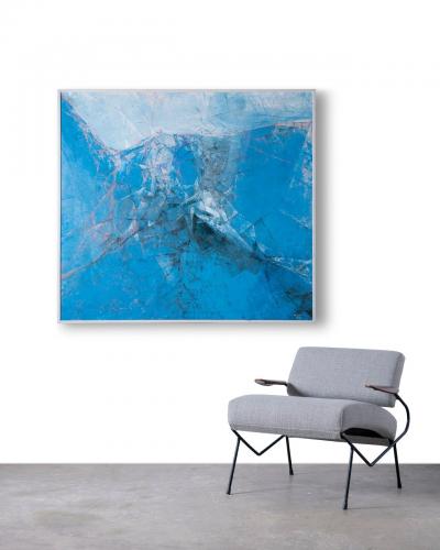 Abstract Expressionst Painting on Canvas by Ken Nishi Gaspe the Laurenthians 