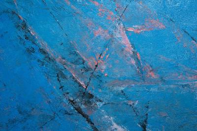 Abstract Expressionst Painting on Canvas by Ken Nishi Gaspe the Laurenthians 