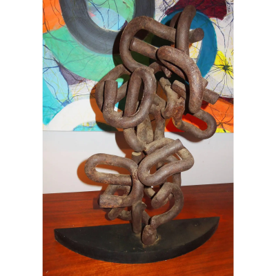 Abstract Metal Sculpture by Joe Seltzer