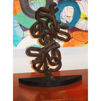 Abstract Metal Sculpture by Joe Seltzer