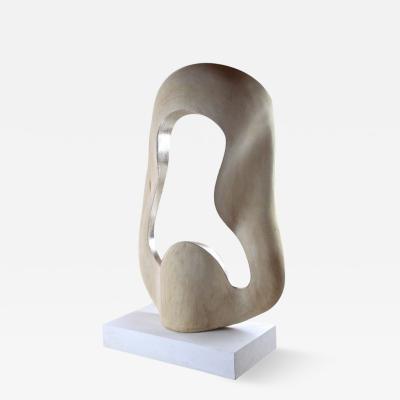 Abstract Modern Contemporary Sculpture Infinty Silverplated Basswood AT 2021