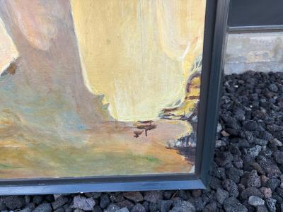 Abstract Modern Framed Oil Painting On Canvas