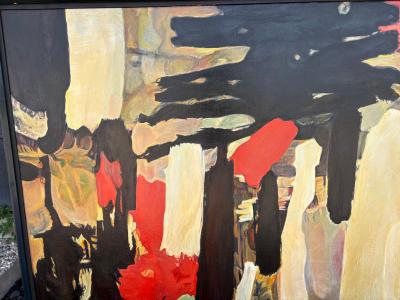 Abstract Modern Framed Oil Painting On Canvas