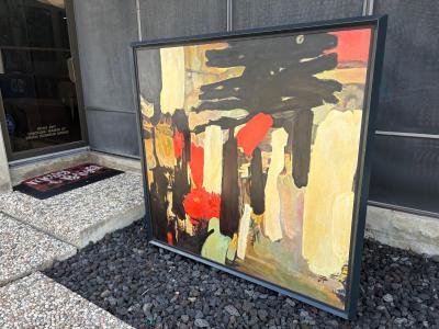 Abstract Modern Framed Oil Painting On Canvas
