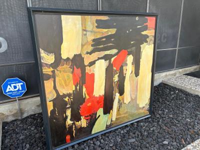 Abstract Modern Framed Oil Painting On Canvas