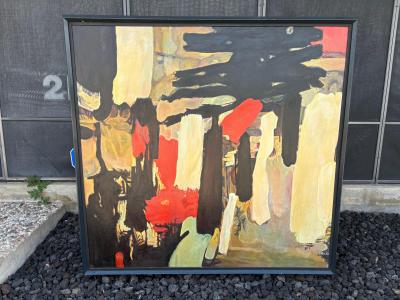 Abstract Modern Framed Oil Painting On Canvas