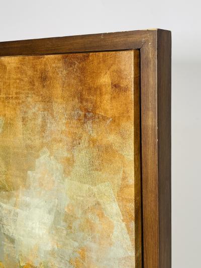 Abstract Modern Oil on Canvas Painting Signed