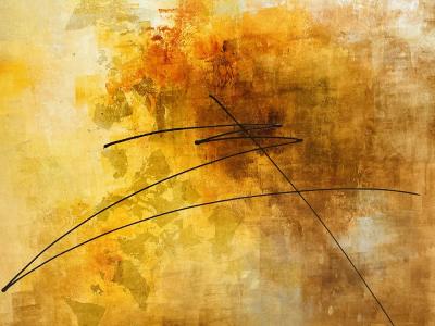 Abstract Modern Oil on Canvas Painting Signed