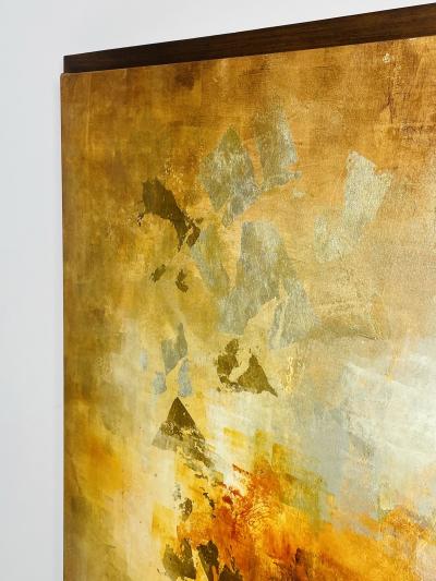 Abstract Modern Oil on Canvas Painting Signed