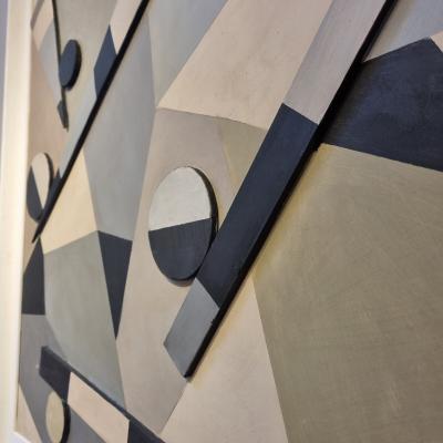 Abstract Oil on Canvas by Armilde Dupont