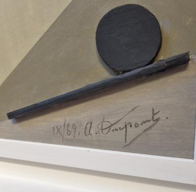 Abstract Oil on Canvas by Armilde Dupont