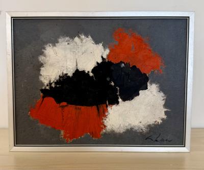 Abstract Painting Oil on canvas by Charles Green Shaw NY 1963 