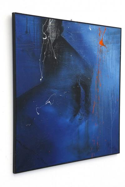 Abstract Painting The Shadow Acrylic On Canvas signed by MS Austria 2011