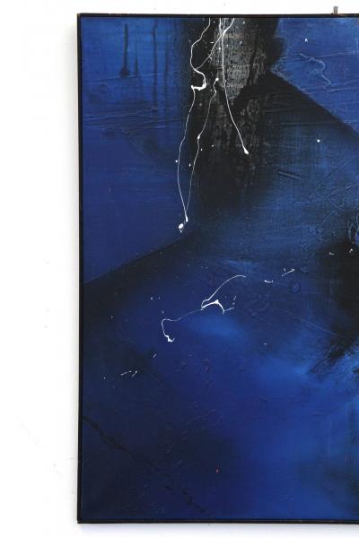 Abstract Painting The Shadow Acrylic On Canvas signed by MS Austria 2011