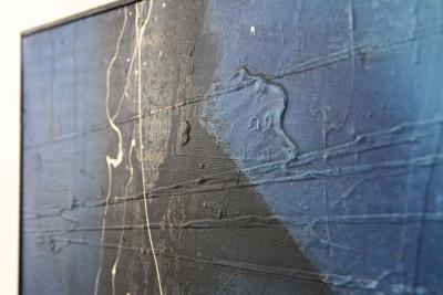 Abstract Painting The Shadow Acrylic On Canvas signed by MS Austria 2011