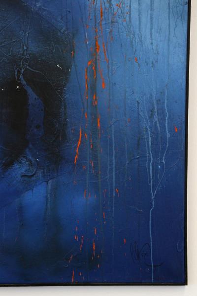 Abstract Painting The Shadow Acrylic On Canvas signed by MS Austria 2011