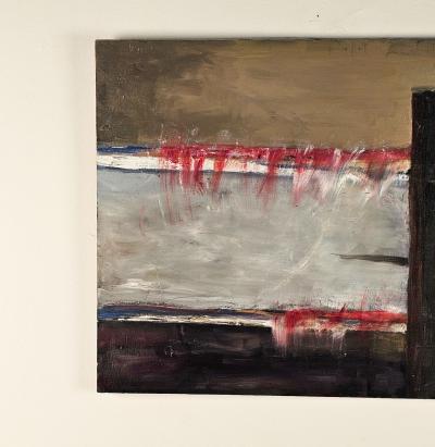 Abstract Painting by H Krell circa 1950