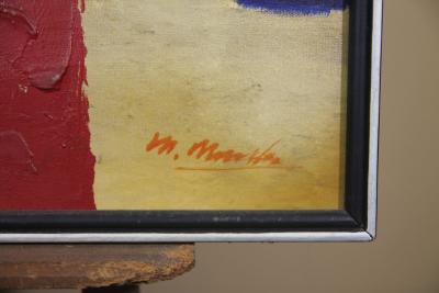 Abstract Painting by Italian Artist M Monso