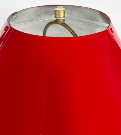Abstract Sculpted Stainless Steel Table Lamp Metal Shade by Norton