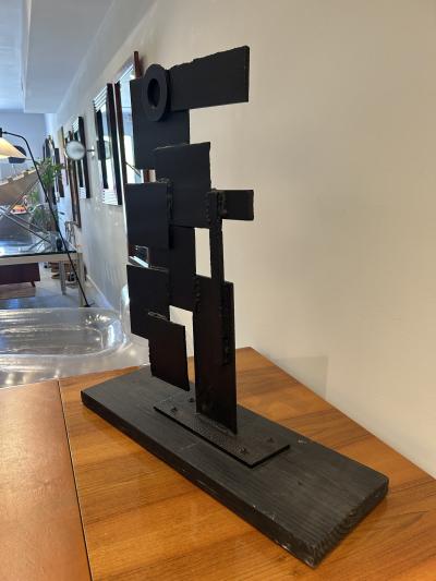 Abstract Sculpture in Welded Iron Wood