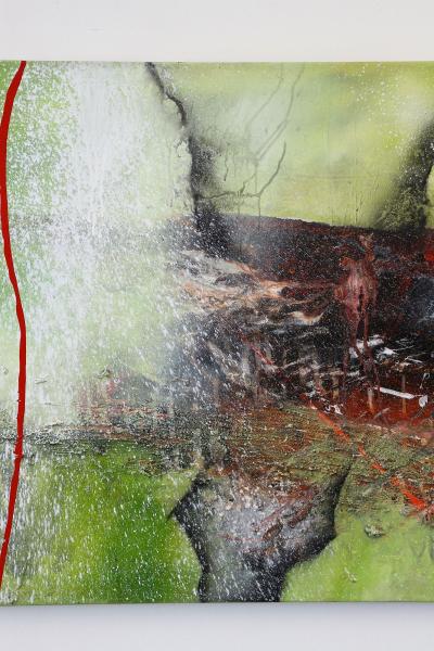 Abstract Two Part Painting The Alli Gate Acrylic On Canvas by MS AT 2021