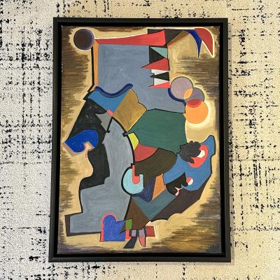 Abstract oil painting Oil on canvas painting by William Sharp America 1940s