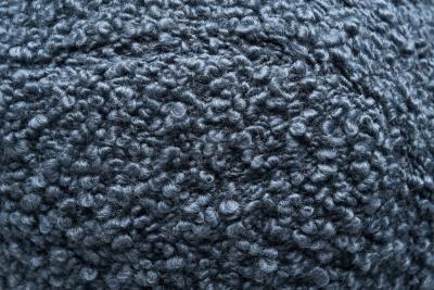 Accent Ball Pillow in Blue Fabric