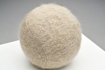 Accent Ball Pillow in Sand Coloured Fabric