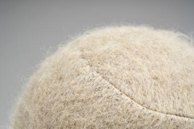 Accent Ball Pillow in Sand Coloured Fabric