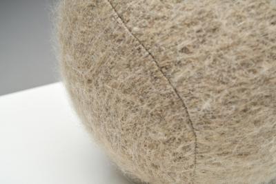 Accent Ball Pillow in Sand Coloured Fabric