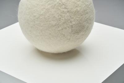 Accent Ball Pillow in Sand Coloured Fabric